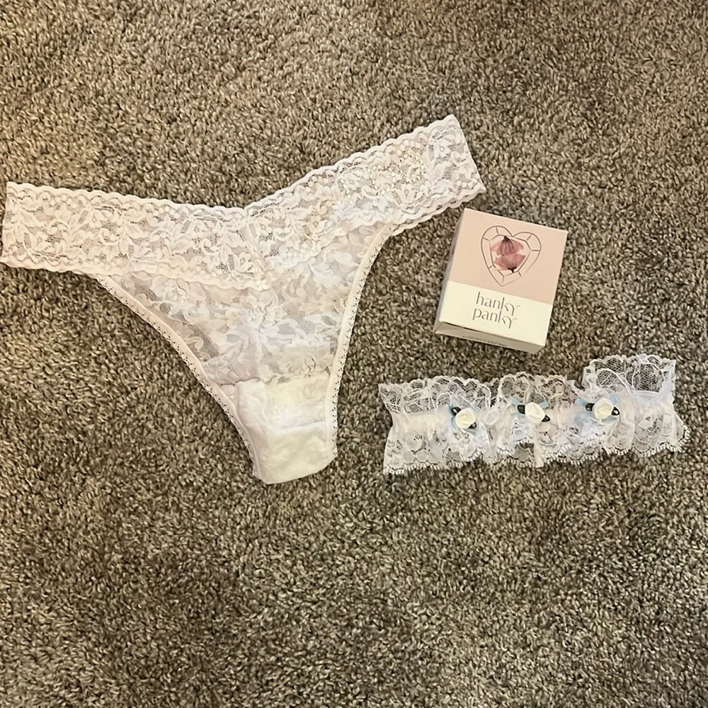 Hanky Panky “I DO” Thong & Garter